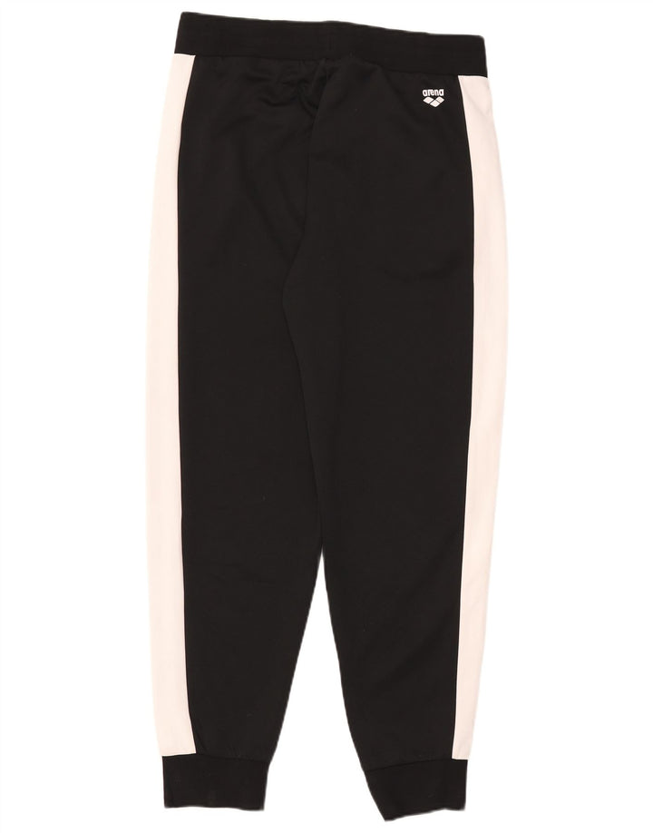 Arena Mens Tracksuit Trousers Joggers Large Black Colourblock Polyester