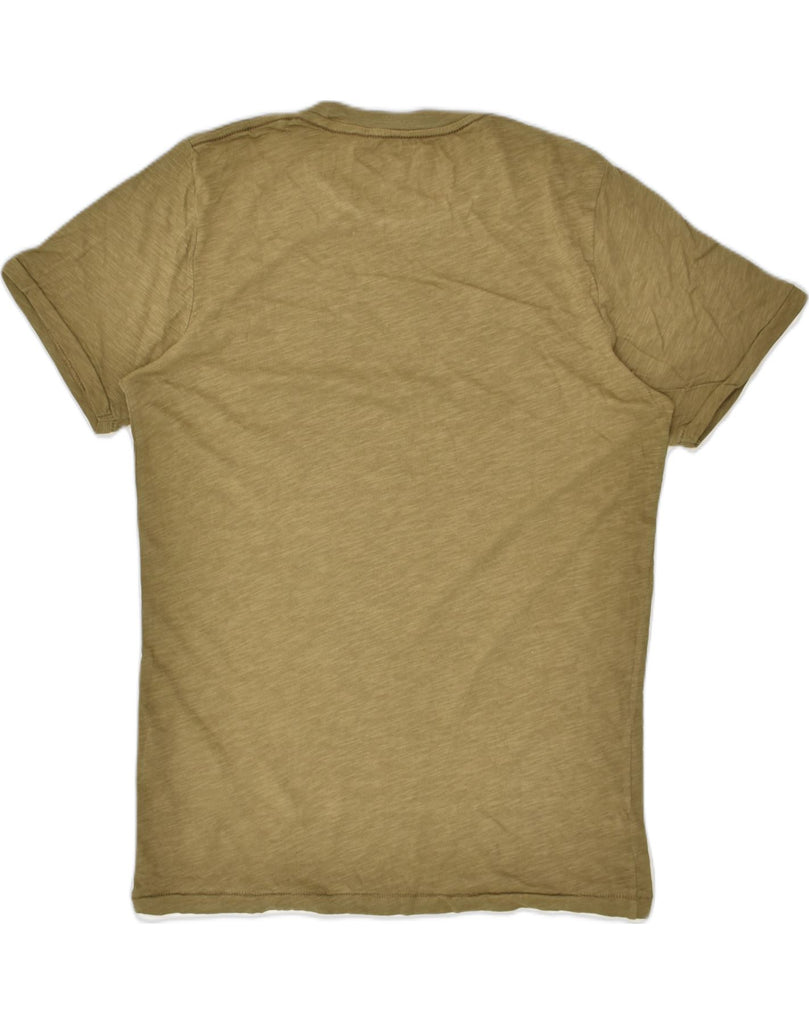 JACK & JONES Mens Graphic T-Shirt Top Small Khaki Cotton | Vintage Jack & Jones | Thrift | Second-Hand Jack & Jones | Used Clothing | Messina Hembry 