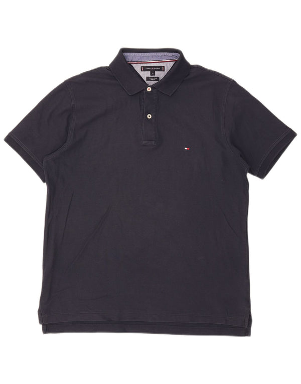 Tommy Hilfiger Mens Slim Fit Polo Shirt XL Navy Blue