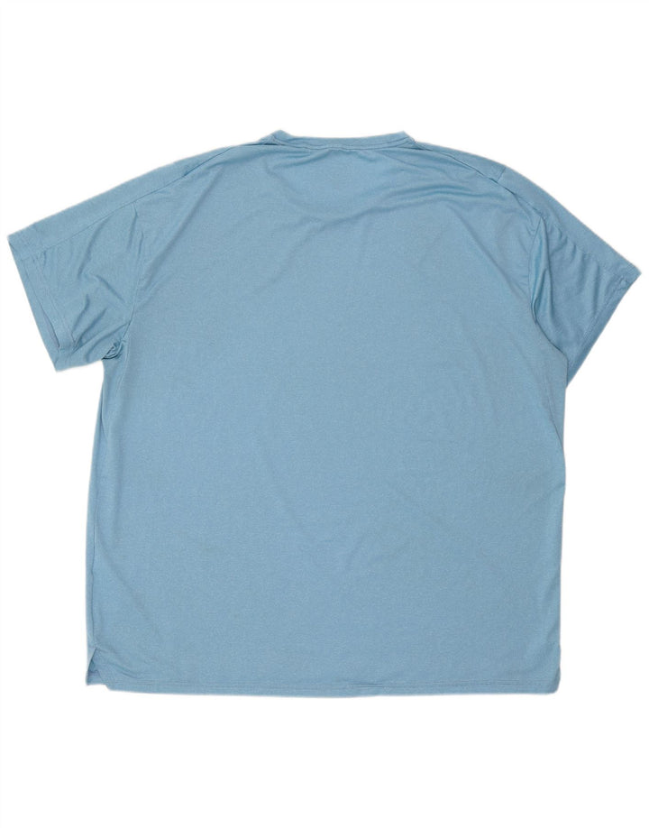 Nike Mens Dri Fit T-Shirt Top 2XL Blue Polyester
