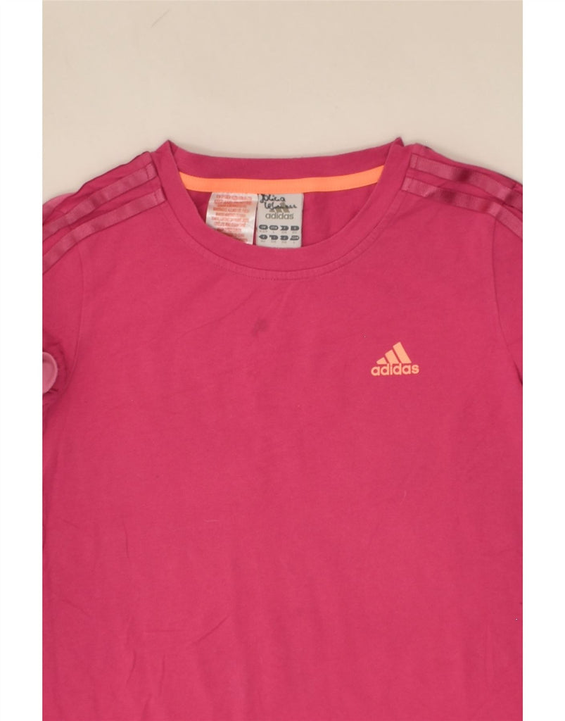 ADIDAS Girls Tunic Top 11-12 Years Pink Cotton | Vintage Adidas | Thrift | Second-Hand Adidas | Used Clothing | Messina Hembry 