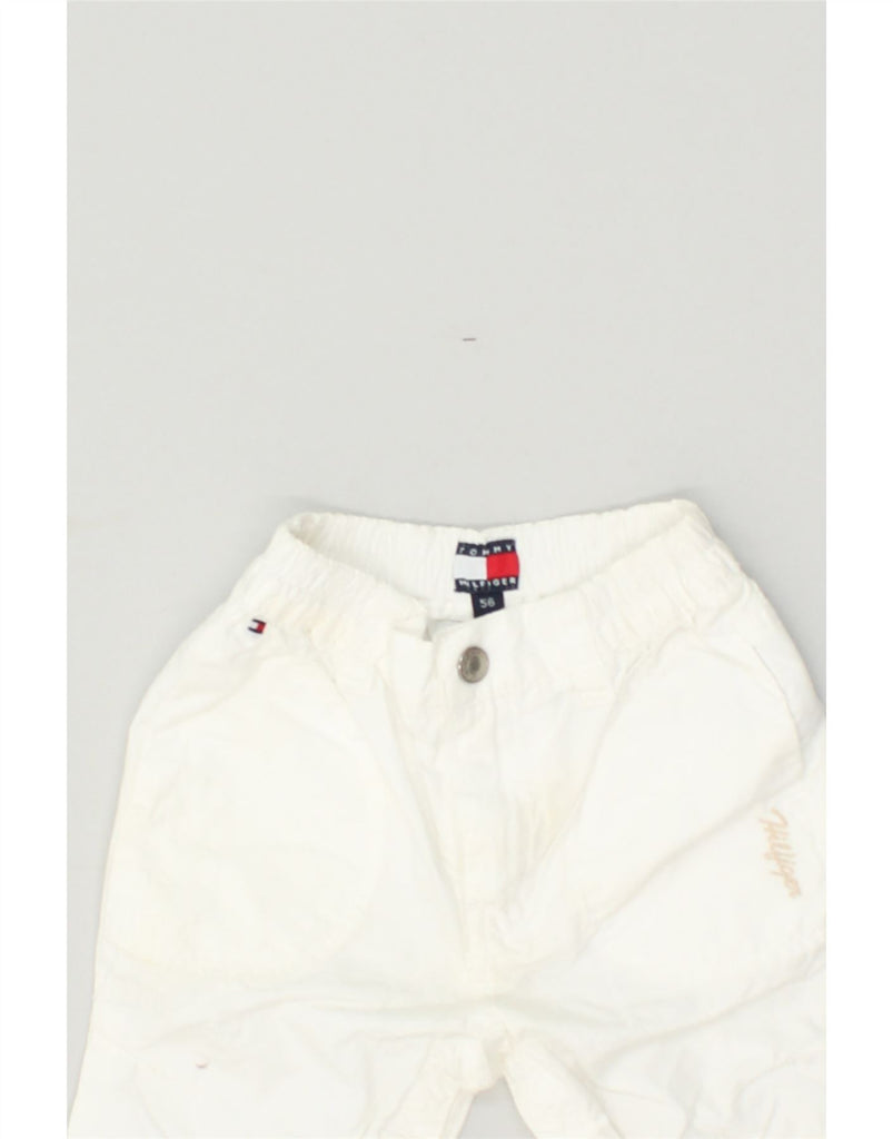 TOMMY HILFIGER Baby Boys Cargo Trousers 0-3 Months W18 L5 White | Vintage Tommy Hilfiger | Thrift | Second-Hand Tommy Hilfiger | Used Clothing | Messina Hembry 
