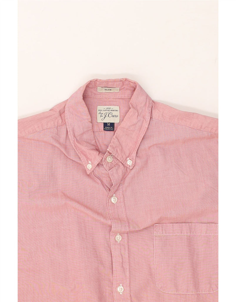 J. CREW Mens Slim Shirt Medium Pink Cotton | Vintage J. Crew | Thrift | Second-Hand J. Crew | Used Clothing | Messina Hembry 