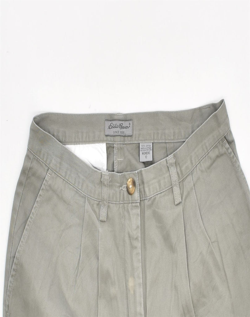 EDDIE BAUER Womens Shorts US 12 Large W32 Grey Cotton | Vintage | Thrift | Second-Hand | Used Clothing | Messina Hembry 