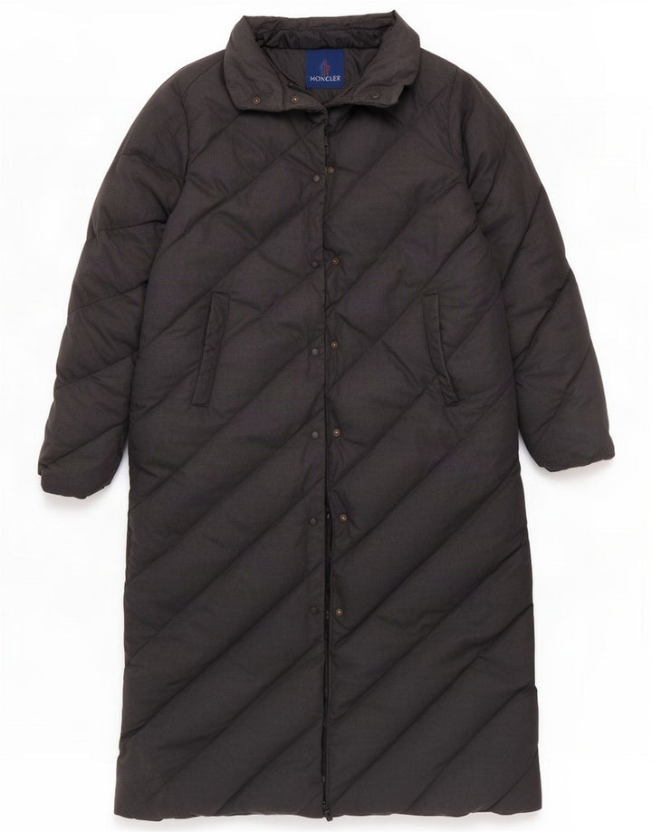 Moncler Womens Oversized Padded Coat Size 3 Medium Grey Cotton