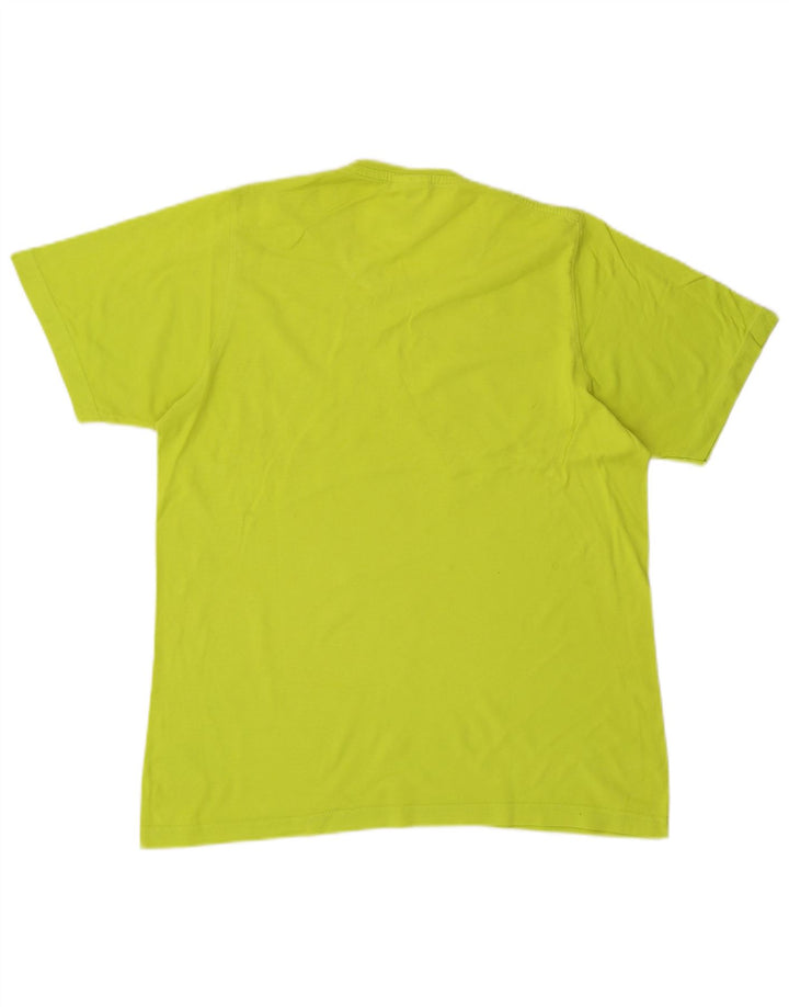 Adidas Mens Graphic T-Shirt Top Medium Green Cotton