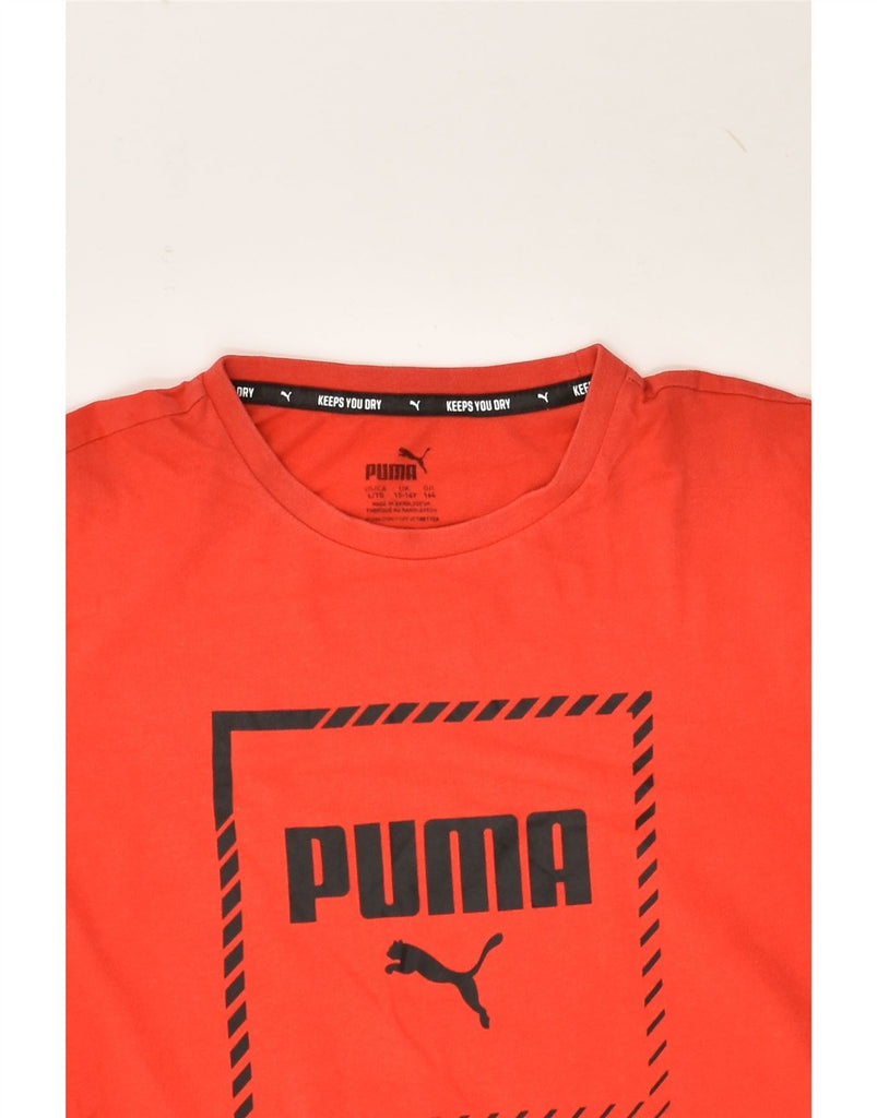 PUMA Girls Graphic T-Shirt Top 13-14 Years Red | Vintage Puma | Thrift | Second-Hand Puma | Used Clothing | Messina Hembry 