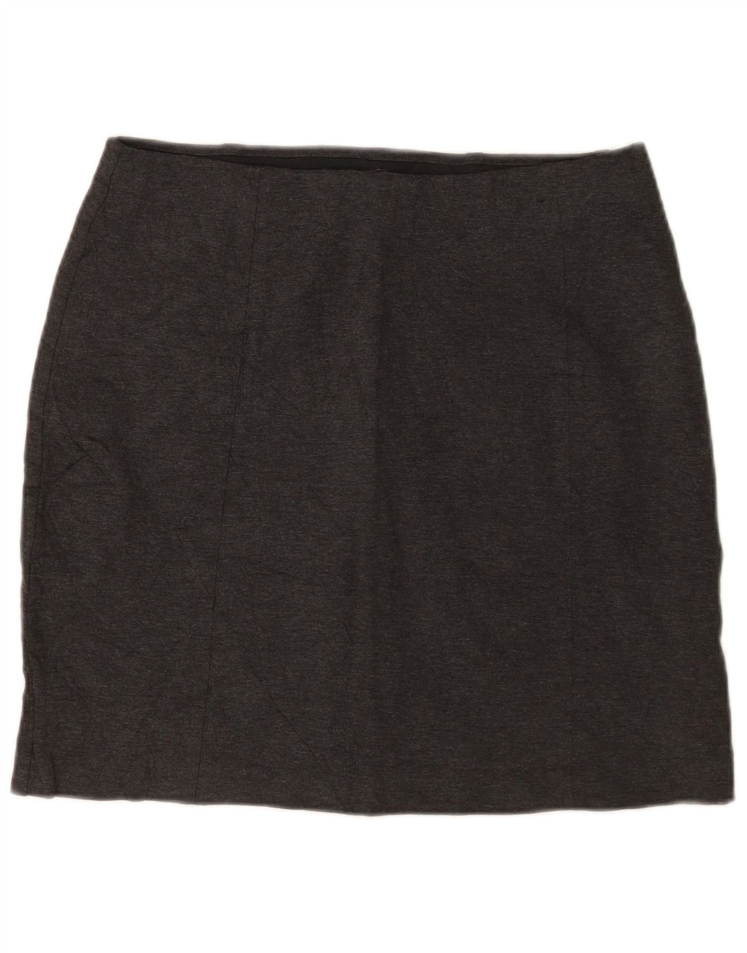 Marks & Spencer Womens Midi Skirt UK 14 Large W34 Grey Viscose Classic