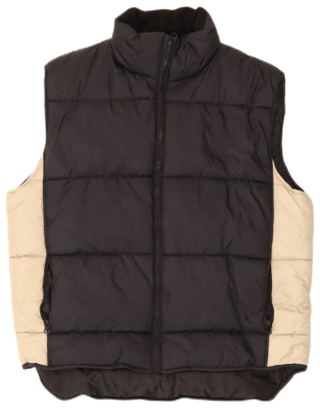 Multiblu Mens Padded Gilet UK 38 Medium Black Colourblock Polyamide