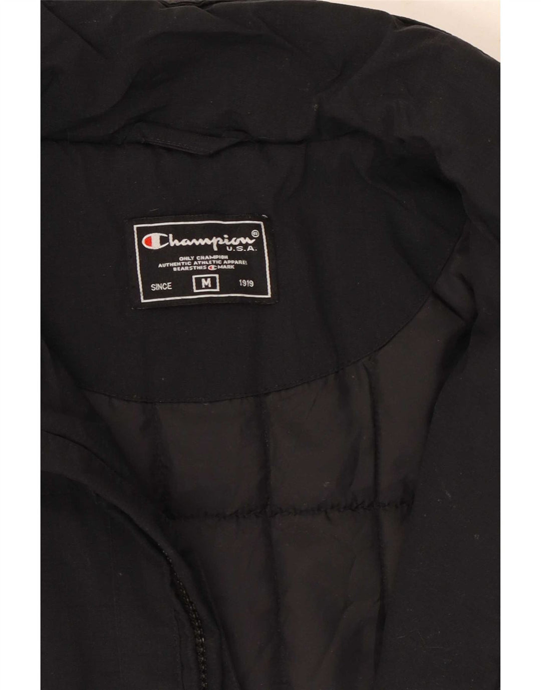 Champion Mens Windbreaker Jacket UK 38 Medium Black