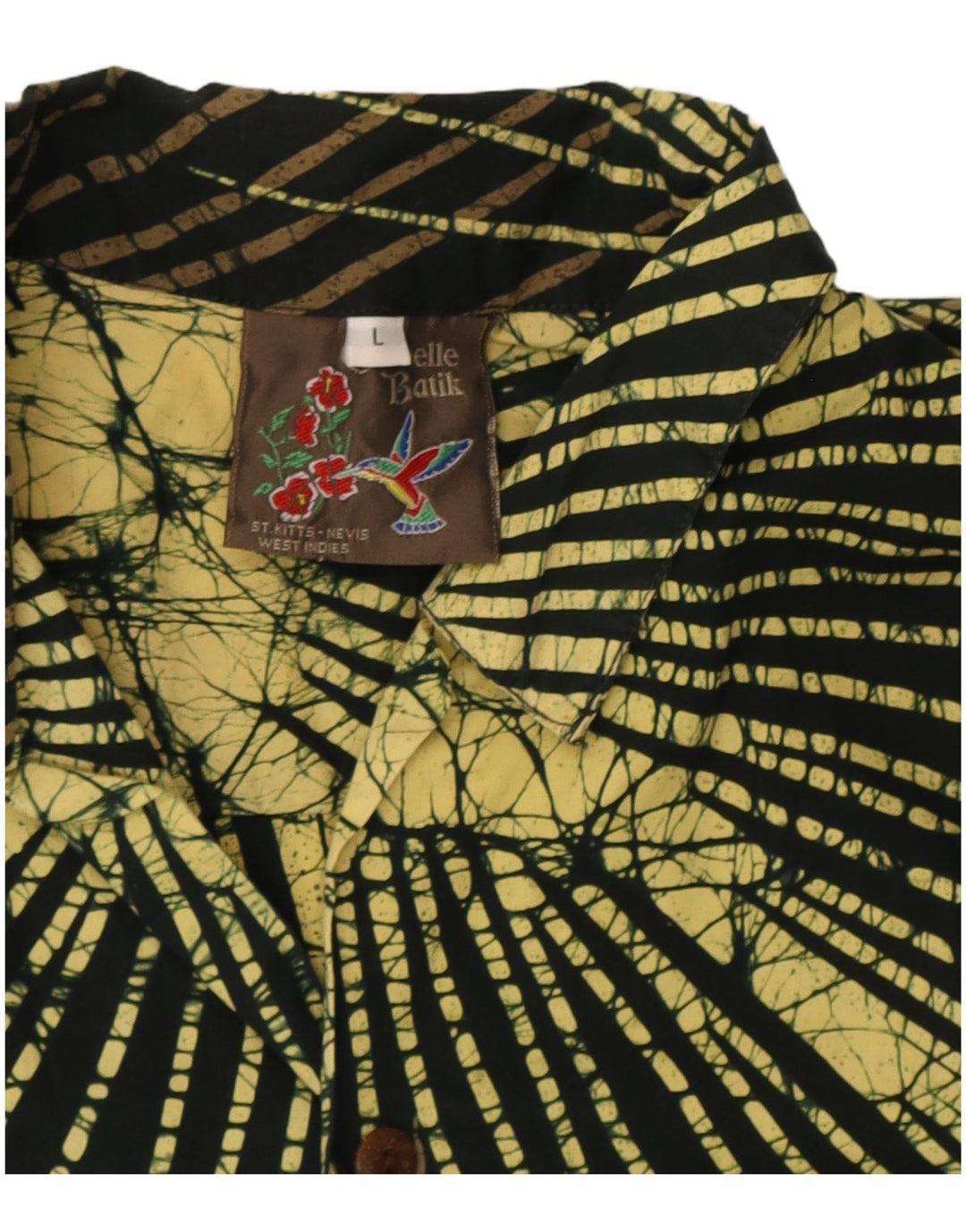 Caribelle Batik Mens Abstract Pattern Shirt Large Multicoloured