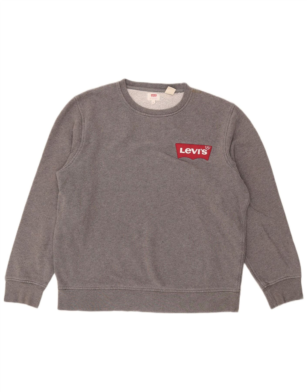 Levi's Mens Graphic Sweatshirt Jumper XL Grey Cotton