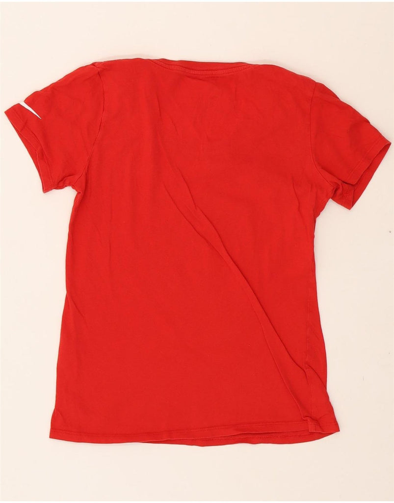 NIKE Womens USA Graphic T-Shirt Top UK 10 Small Red Cotton Vintage Nike and Second-Hand Nike from Messina Hembry 