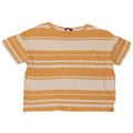 Marks & Spencer Womens Oversized T-Shirt Top UK 16 Large Orange Striped