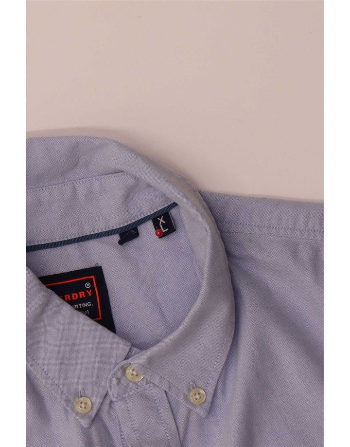 Superdry Mens Shirt XL Blue Cotton