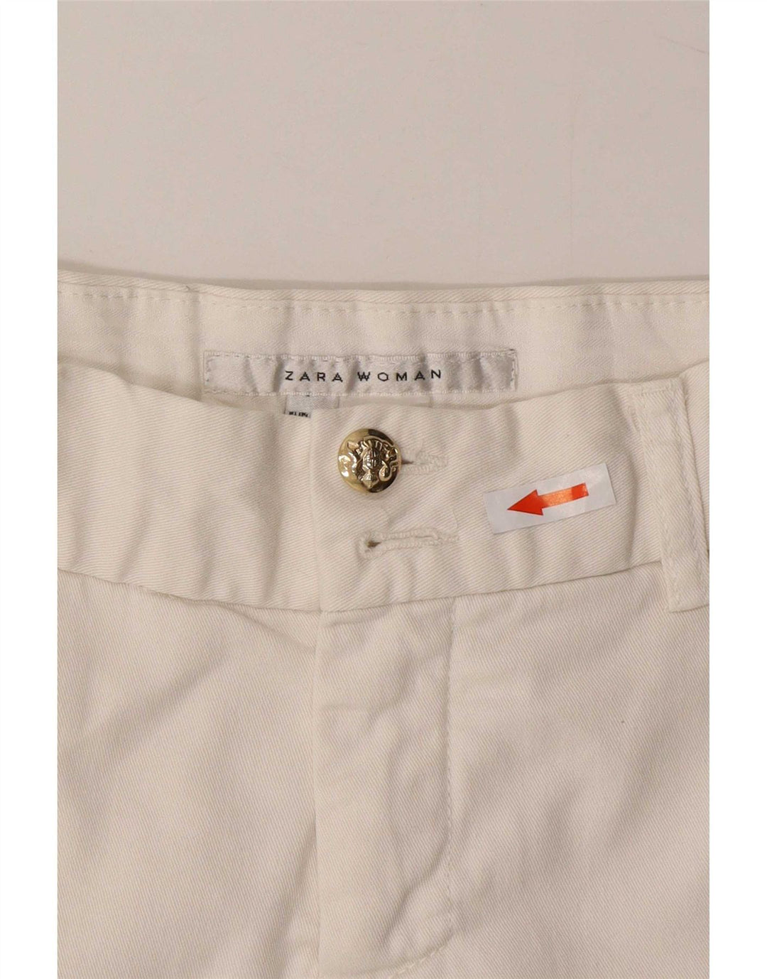 Zara Womens Chino Shorts Medium W30 White Cotton