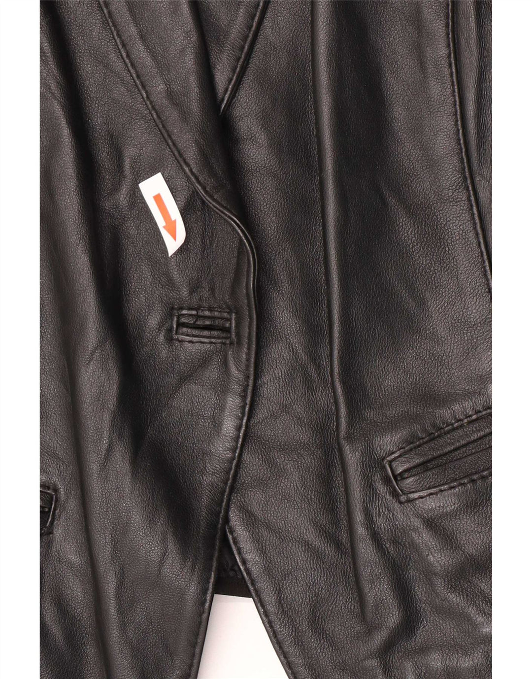 Conbipel Womens Waistcoat IT 44 Medium Black Leather