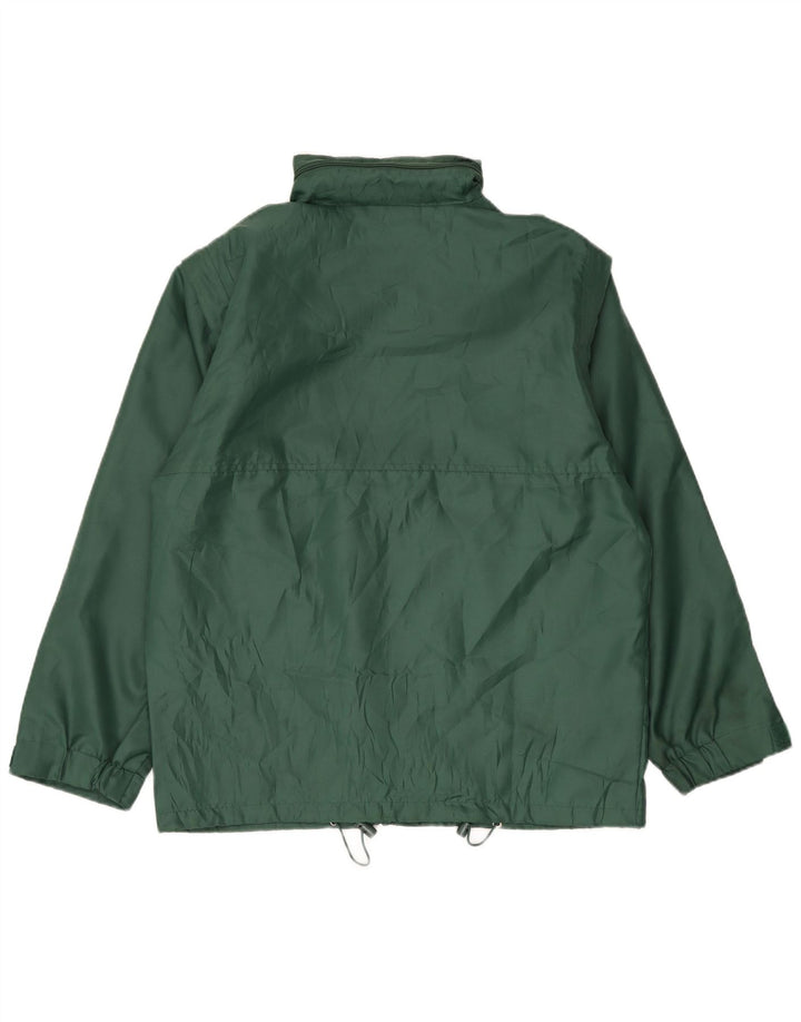 Spalding Mens Loose Fit Hooded Rain Jacket UK 38 Medium Green Polyamide