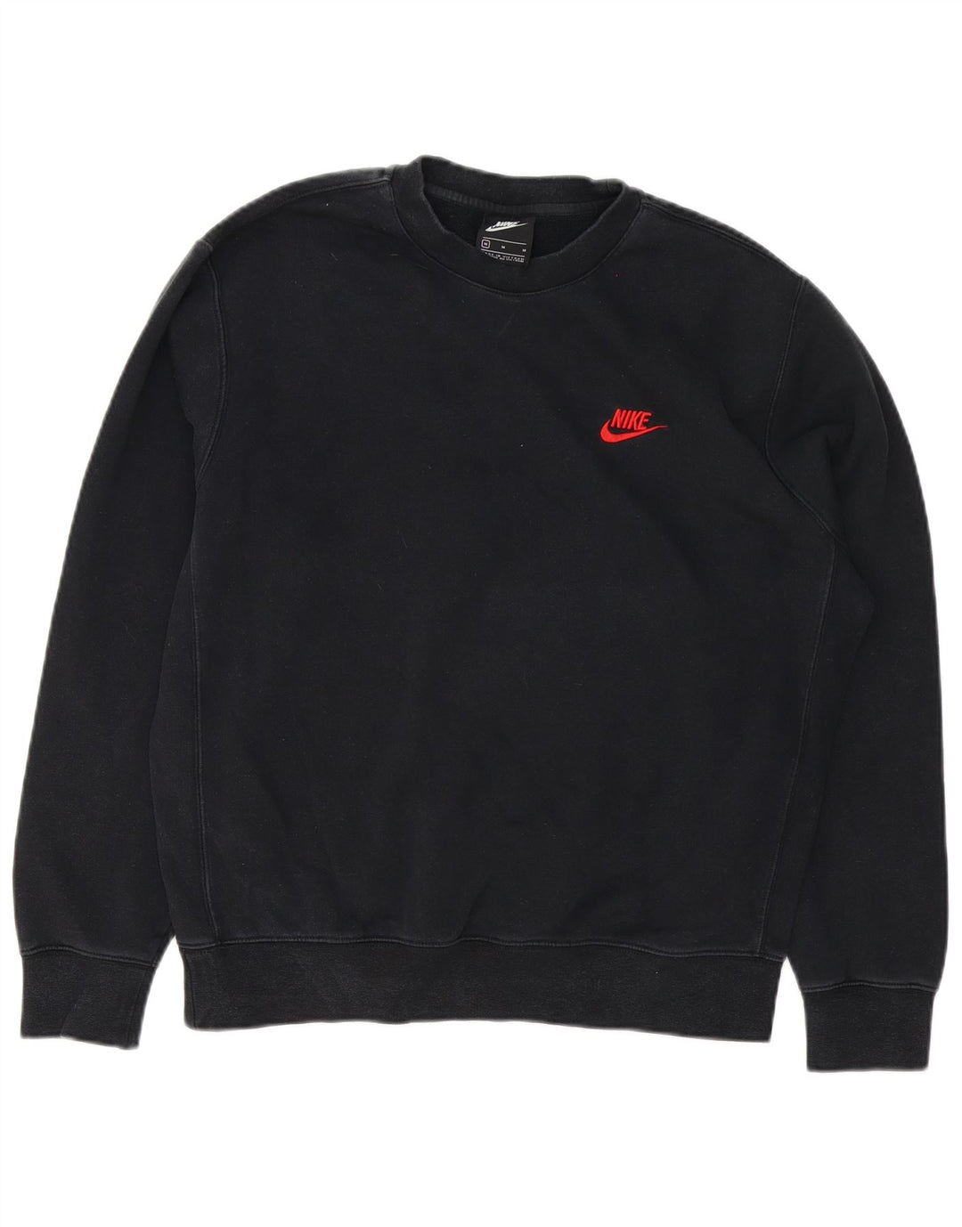Nike Mens Sweatshirt Jumper Medium Black Cotton