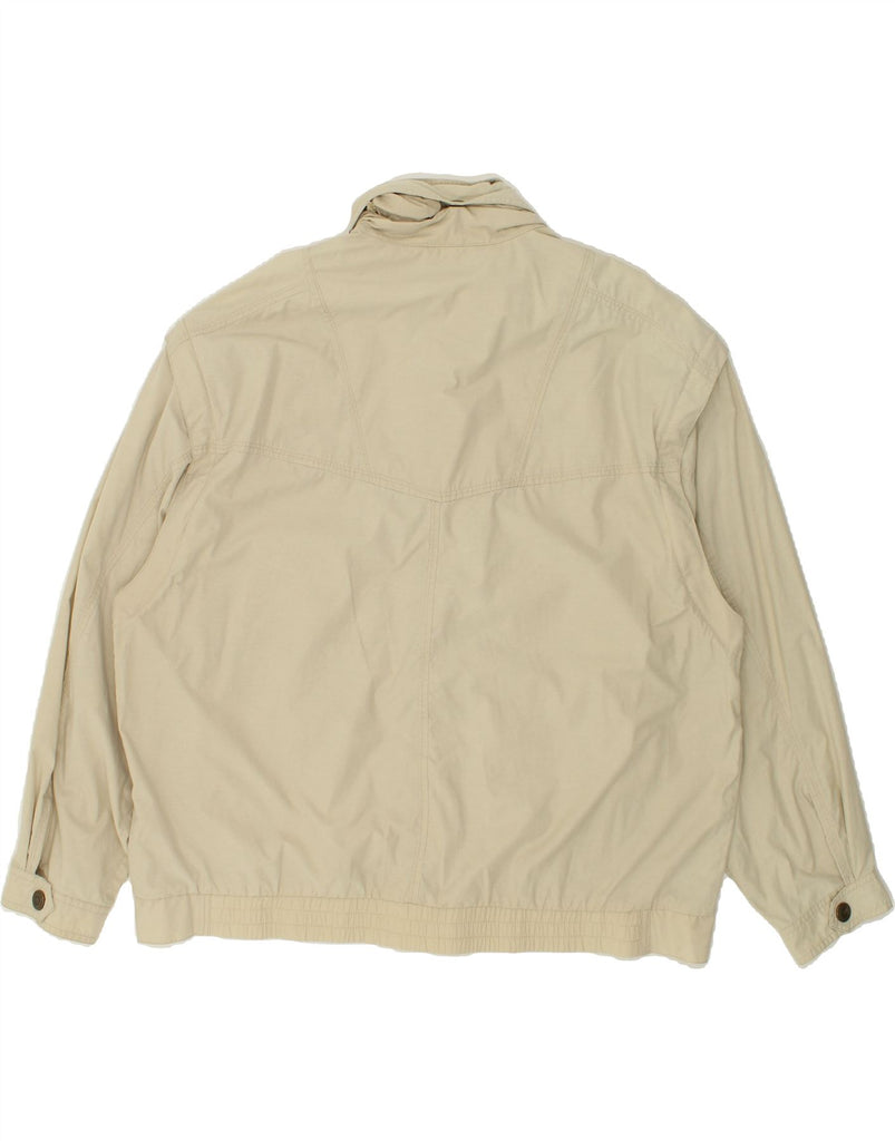 CAMEL ACTIVE Mens Hooded Bomber Jacket UK 44 2XL Beige | Vintage Camel Active | Thrift | Second-Hand Camel Active | Used Clothing | Messina Hembry 