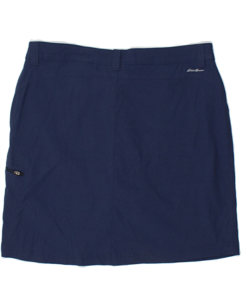 EDDIE BAUER Womens Cargo Skirt US 14 XL W34  Navy Blue Nylon Vintage Eddie Bauer and Second-Hand Eddie Bauer from Messina Hembry 