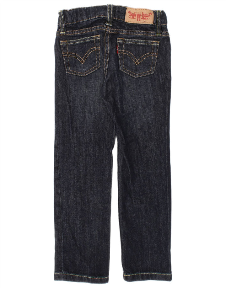 LEVI'S Boys Straight Jeans 3-4 Years W20 L18 Navy Blue Cotton