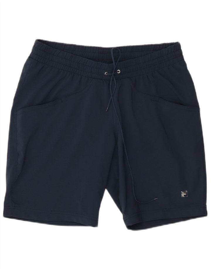 Fila Womens Sport Shorts UK 16 Large Navy Blue Polyester