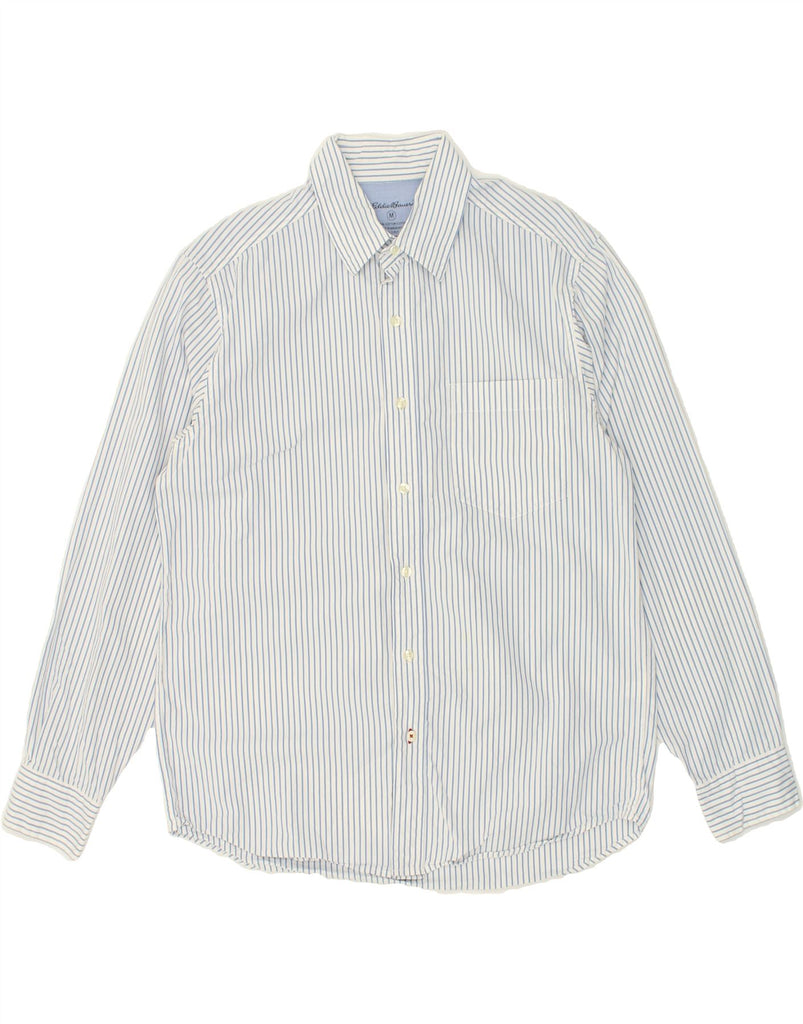 EDDIE BAUER Mens Shirt Medium Blue Pinstripe Cotton | Vintage Eddie Bauer | Thrift | Second-Hand Eddie Bauer | Used Clothing | Messina Hembry 