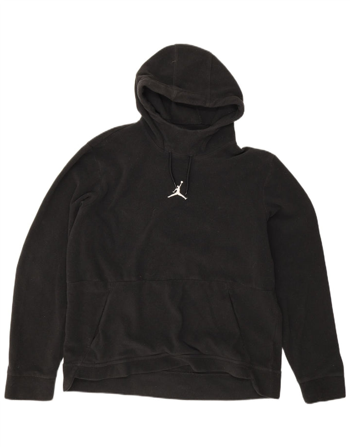 Jordan Mens Fleece Graphic Hoodie Jumper Large Black Polyester