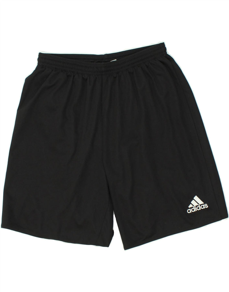 ADIDAS Mens Graphic Sport Shorts Large Black Polyester | Vintage Adidas | Thrift | Second-Hand Adidas | Used Clothing | Messina Hembry 