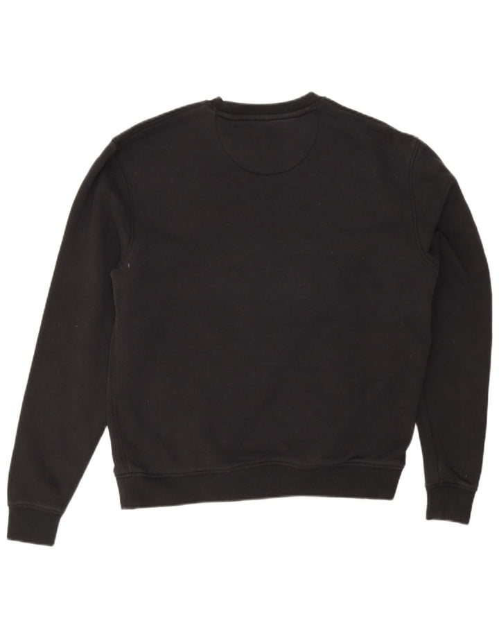 Jack Wills Mens Graphic Sweatshirt Jumper Small Black Cotton