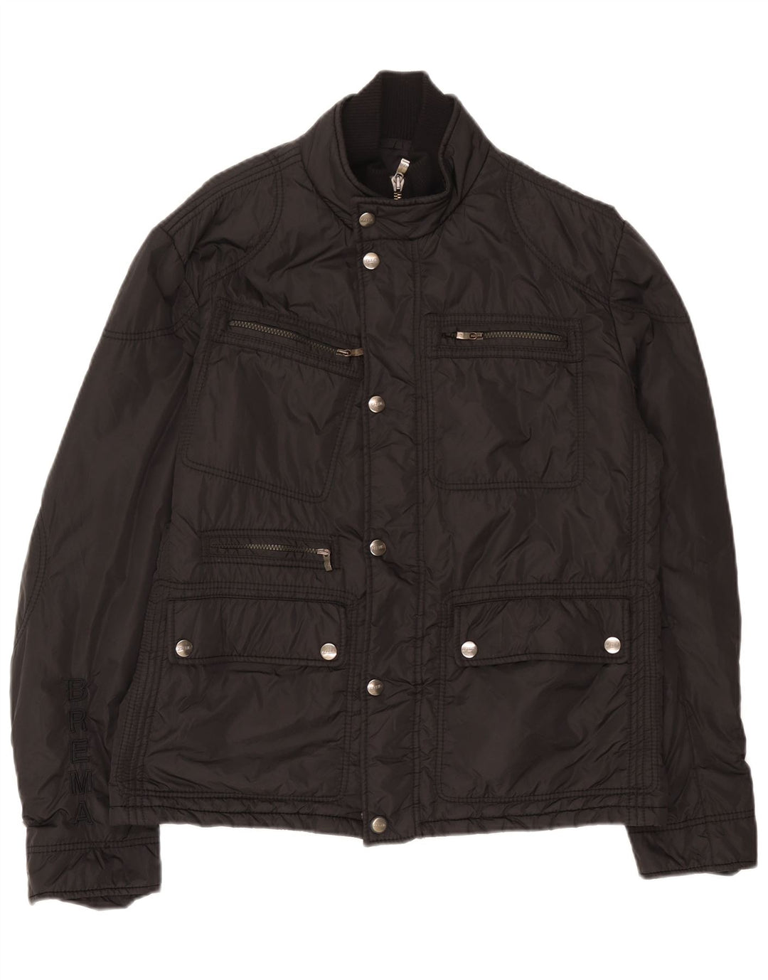 Brema Mens Utility Jacket UK 38 Medium Black Polyamide