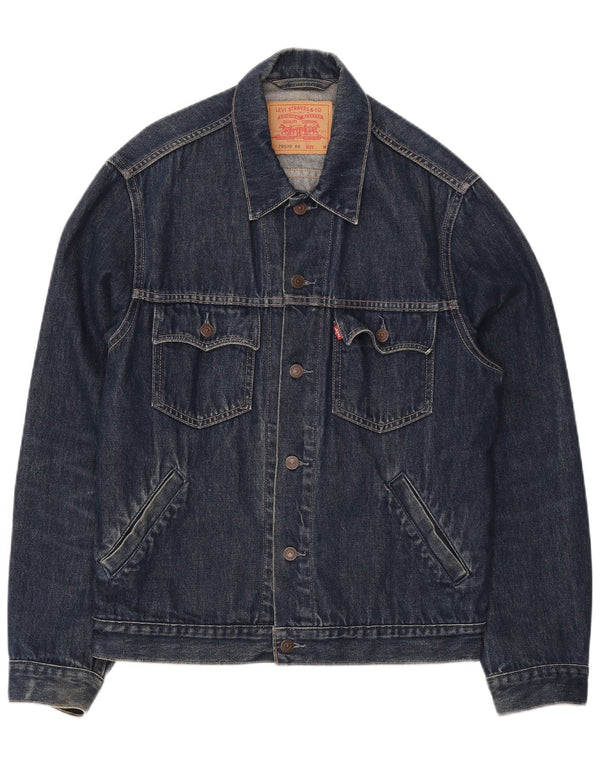 Levi's Mens Denim Jacket UK 38 Medium Navy Blue Cotton