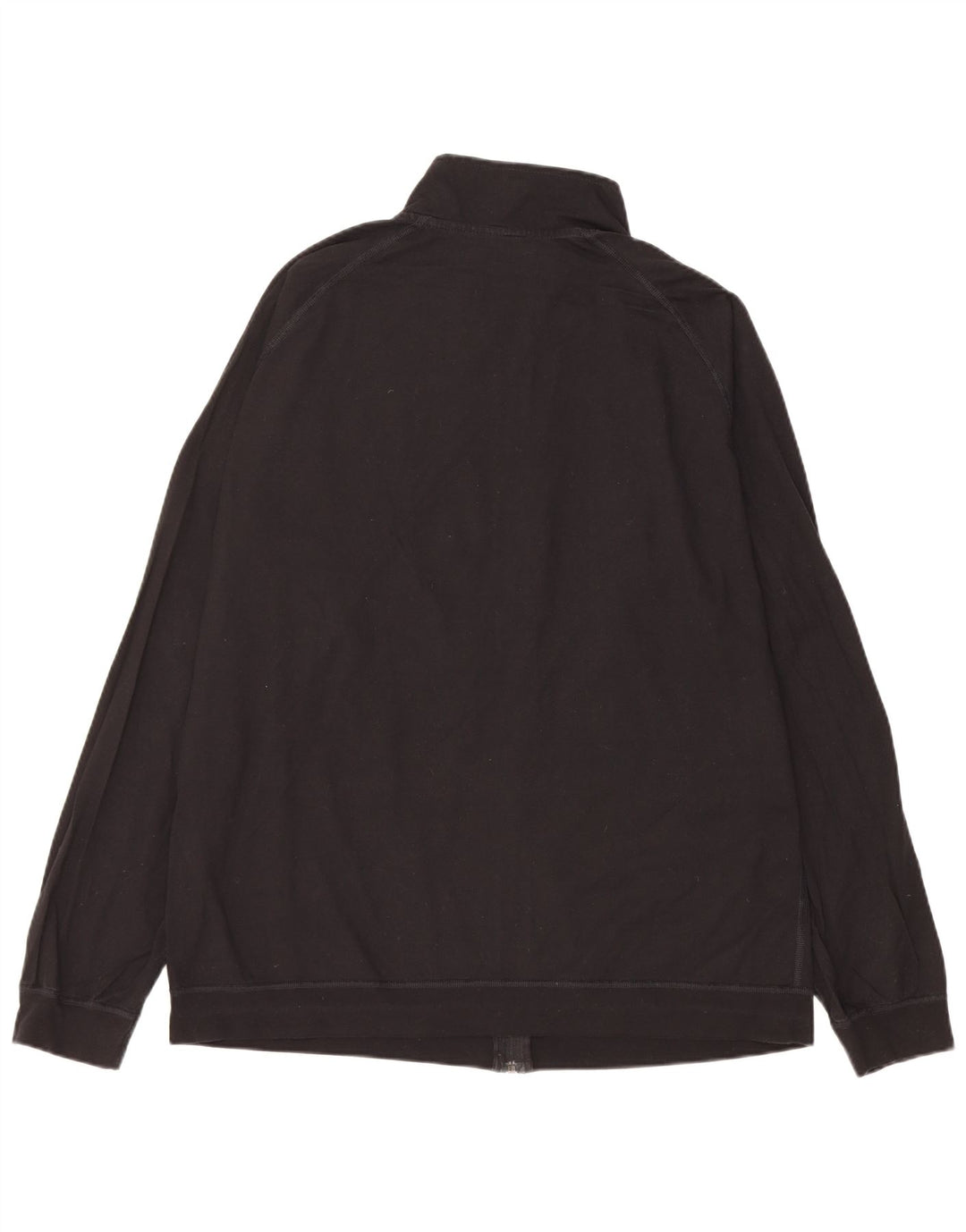 Trigema Mens Tracksuit Top Jacket XL Black Cotton
