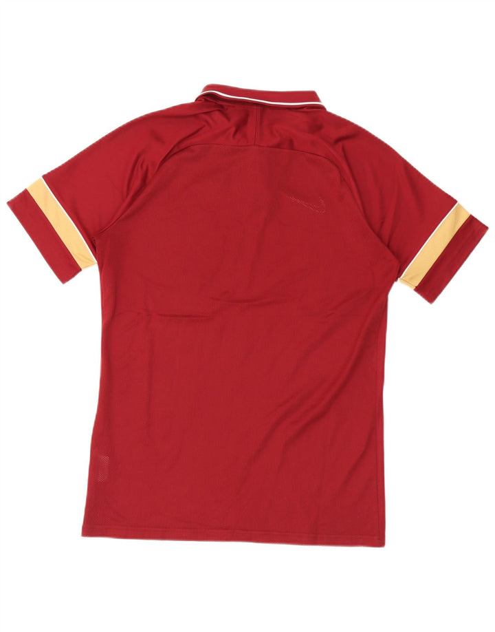 Nike Mens Dri Fit Polo Shirt Medium Burgundy Striped Polyester