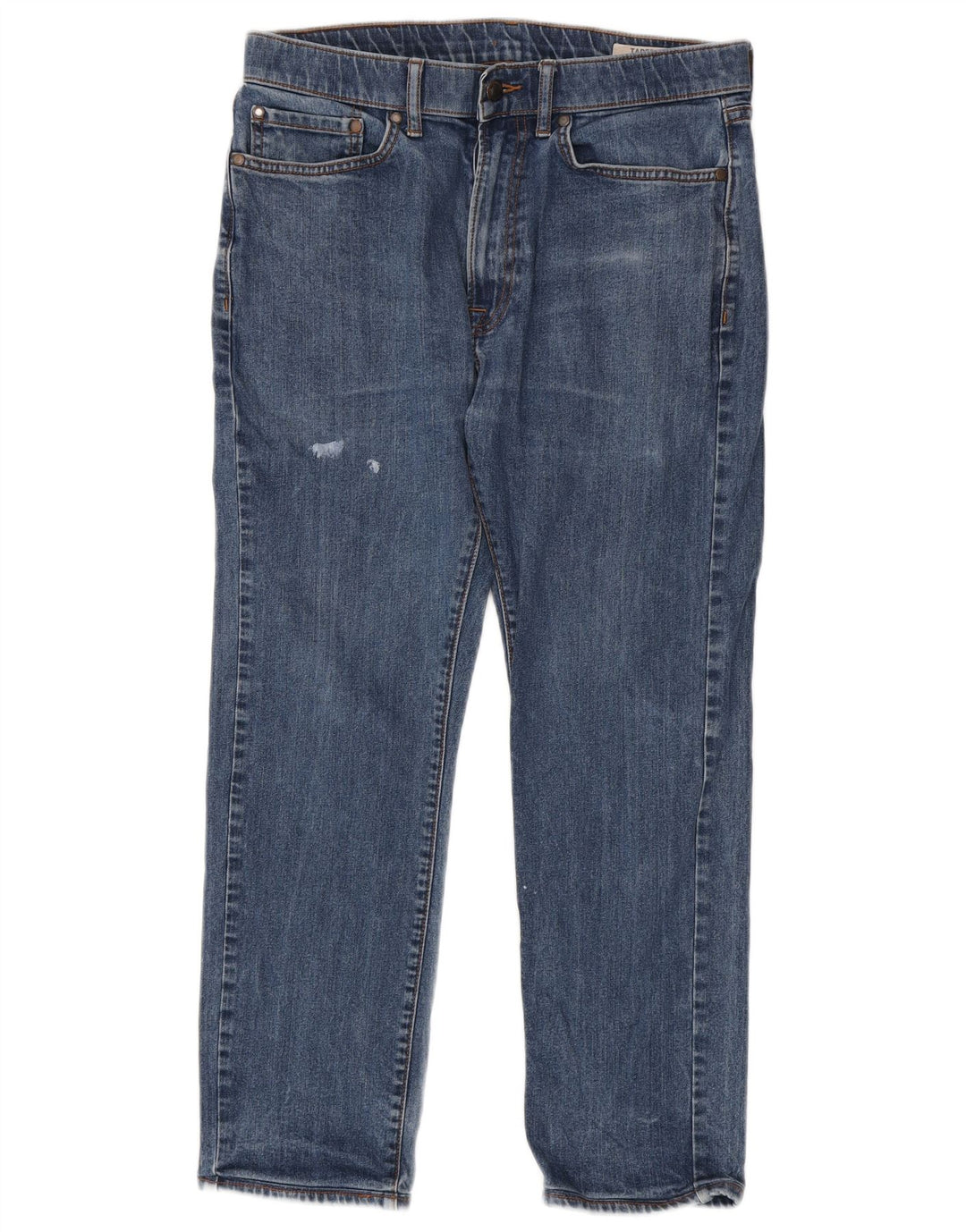 Marks & Spencer Mens Tapered Jeans W32 L29 Blue Cotton