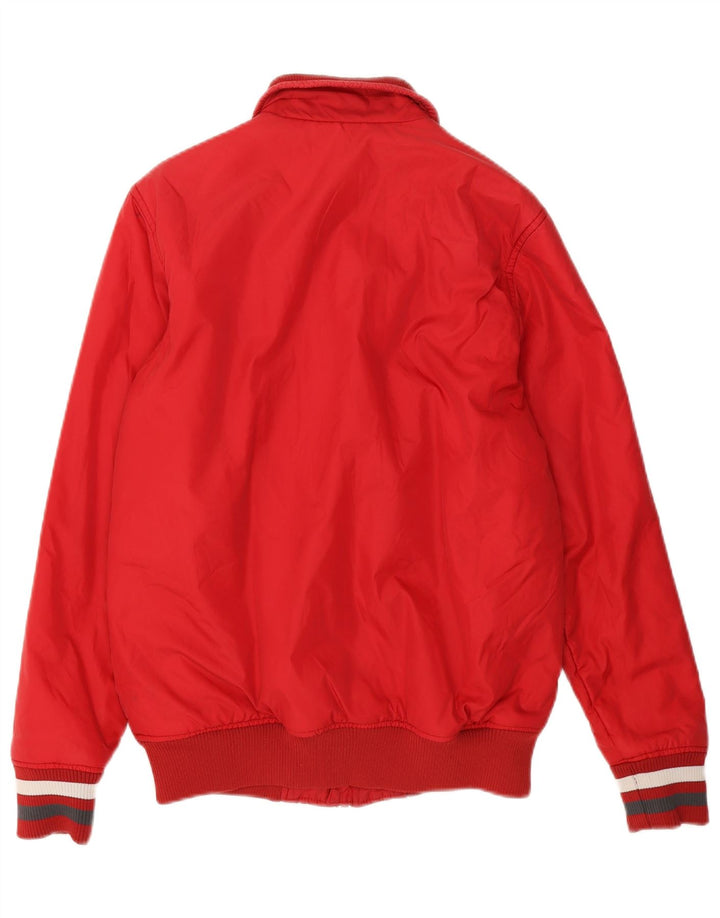 Sergio Tacchini Mens Bomber Jacket UK 36 Small Red Polyamide
