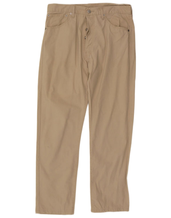 Levi's Mens 551 Straight Casual Trousers W36 L28 Beige