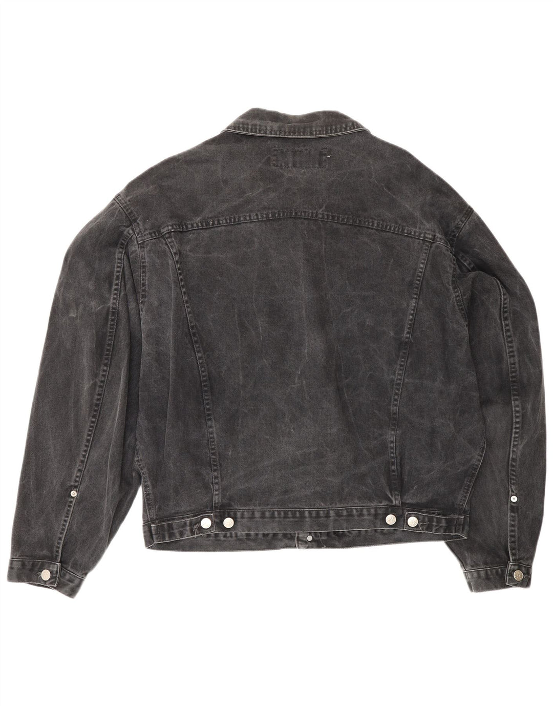 Wit Boy Mens Denim Jacket UK 44 2XL Grey