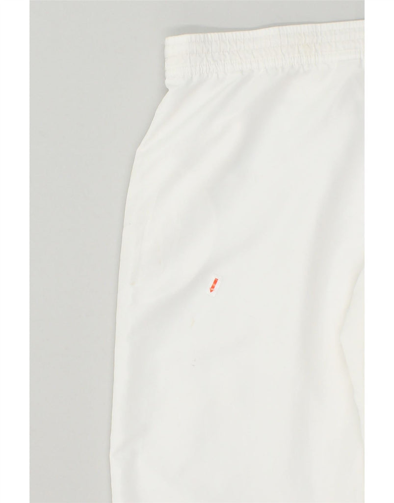 PUMA Womens Capri Tracksuit Trousers UK 10 Small White Polyester | Vintage Puma | Thrift | Second-Hand Puma | Used Clothing | Messina Hembry 