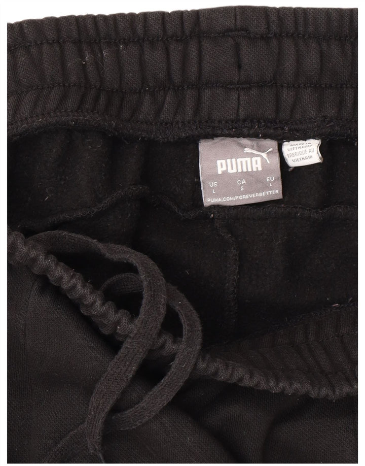 Puma Mens Tracksuit Trousers Joggers Large  Black