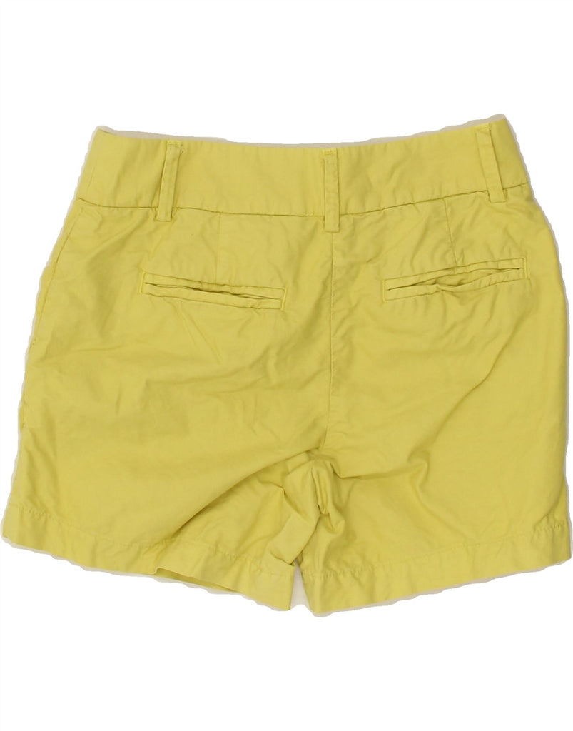 J. CREW Womens Chino Shorts US 0 XS W28  Yellow Cotton | Vintage J. Crew | Thrift | Second-Hand J. Crew | Used Clothing | Messina Hembry 