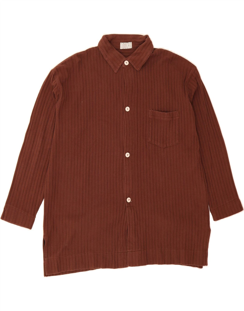 NOUGAT Womens Shirt UK 18 XL Brown Cotton Vintage Nougat and Second-Hand Nougat from Messina Hembry 
