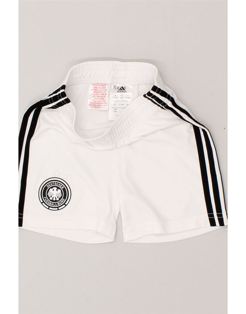 ADIDAS Baby Boys Deutscher Fussball Bund Sport Shorts 12-18 Months White | Vintage Adidas | Thrift | Second-Hand Adidas | Used Clothing | Messina Hembry 