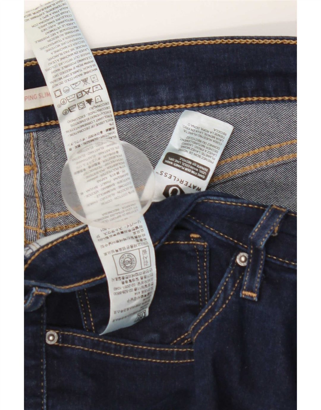 Levi's Womens 312 Shaping Slim Jeans W32 L30 Blue Cotton