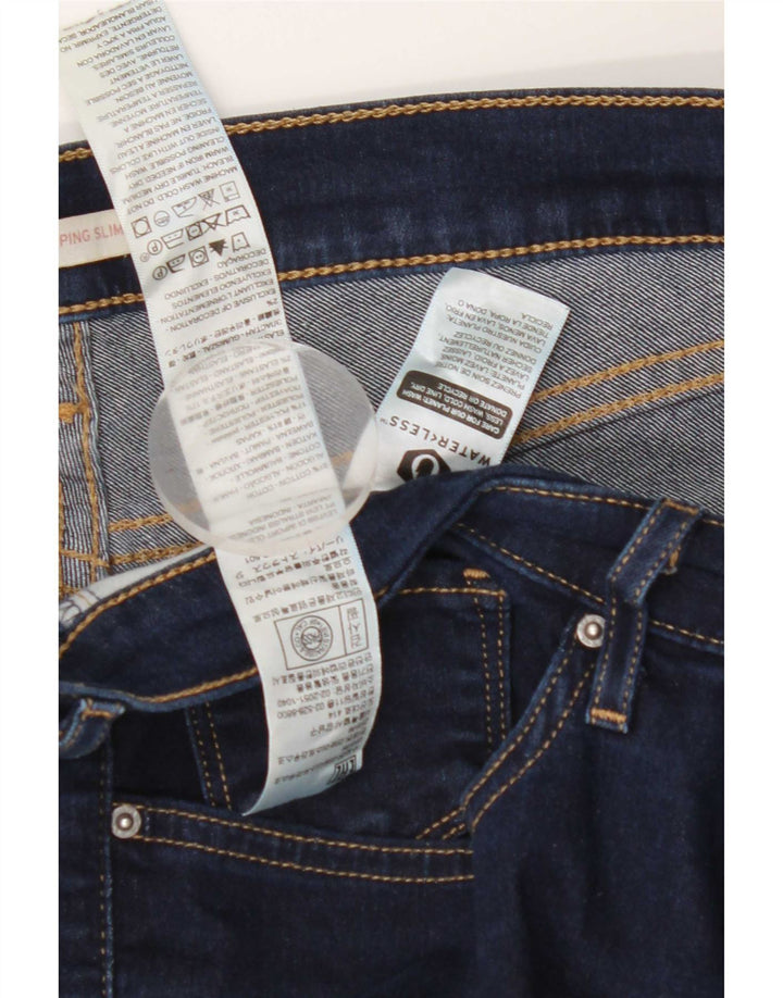 Levi's Womens 312 Shaping Slim Jeans W32 L30 Blue Cotton