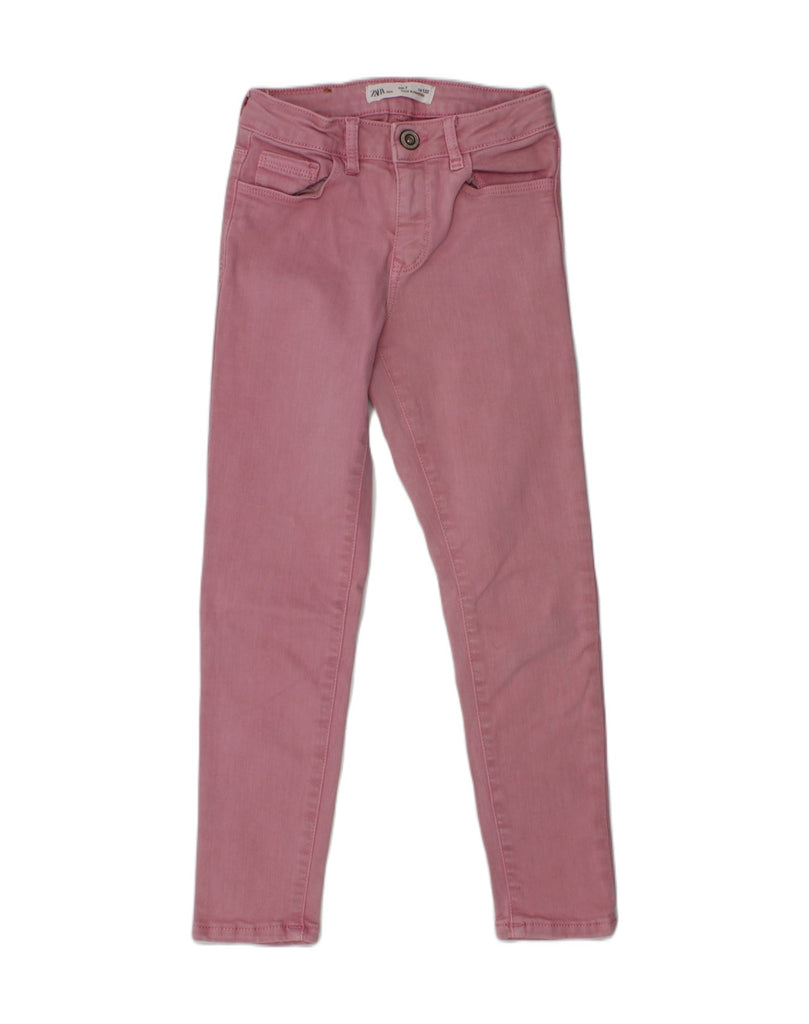 ZARA Girls Skinny Jeans 6-7 Years W22 L20  Pink | Vintage Zara | Thrift | Second-Hand Zara | Used Clothing | Messina Hembry 