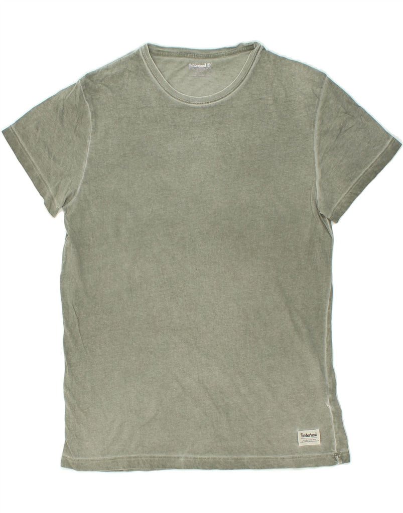 TIMBERLAND Mens T-Shirt Top Medium Khaki Cotton Vintage Timberland and Second-Hand Timberland from Messina Hembry 