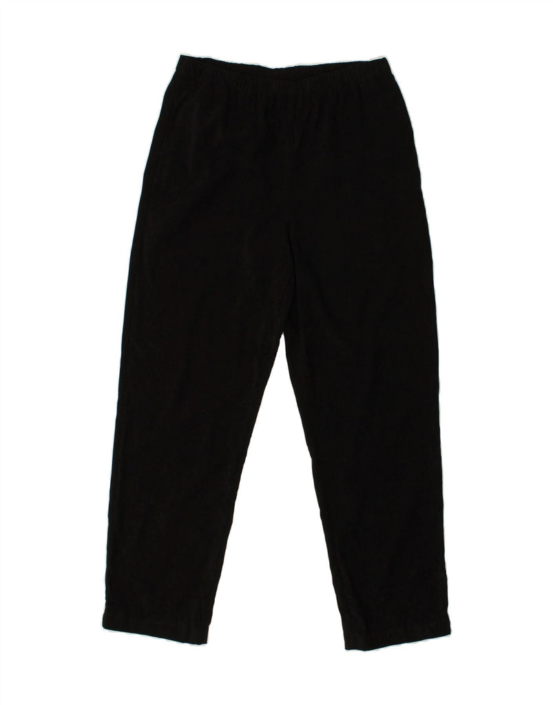 ORVIS Womens Tracksuit Trousers UK 10 Small Black Polyester | Vintage Orvis | Thrift | Second-Hand Orvis | Used Clothing | Messina Hembry 