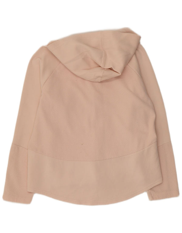 Puma Womens Keeps you Dry Zip Hoodie Sweater UK 18 XL Pink Cotton Sports